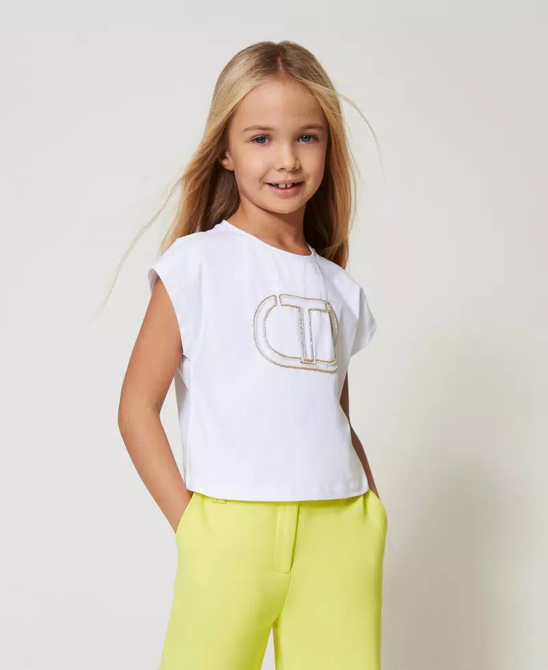 TWINSET KIDS 251GJ2QR1BIANCO