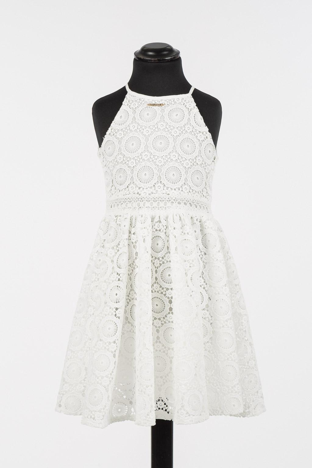 ABITO BAMBINA IN PIZZO BIANCO TWINSET 261GJ2Q23 BIANCO TWINSET KIDS