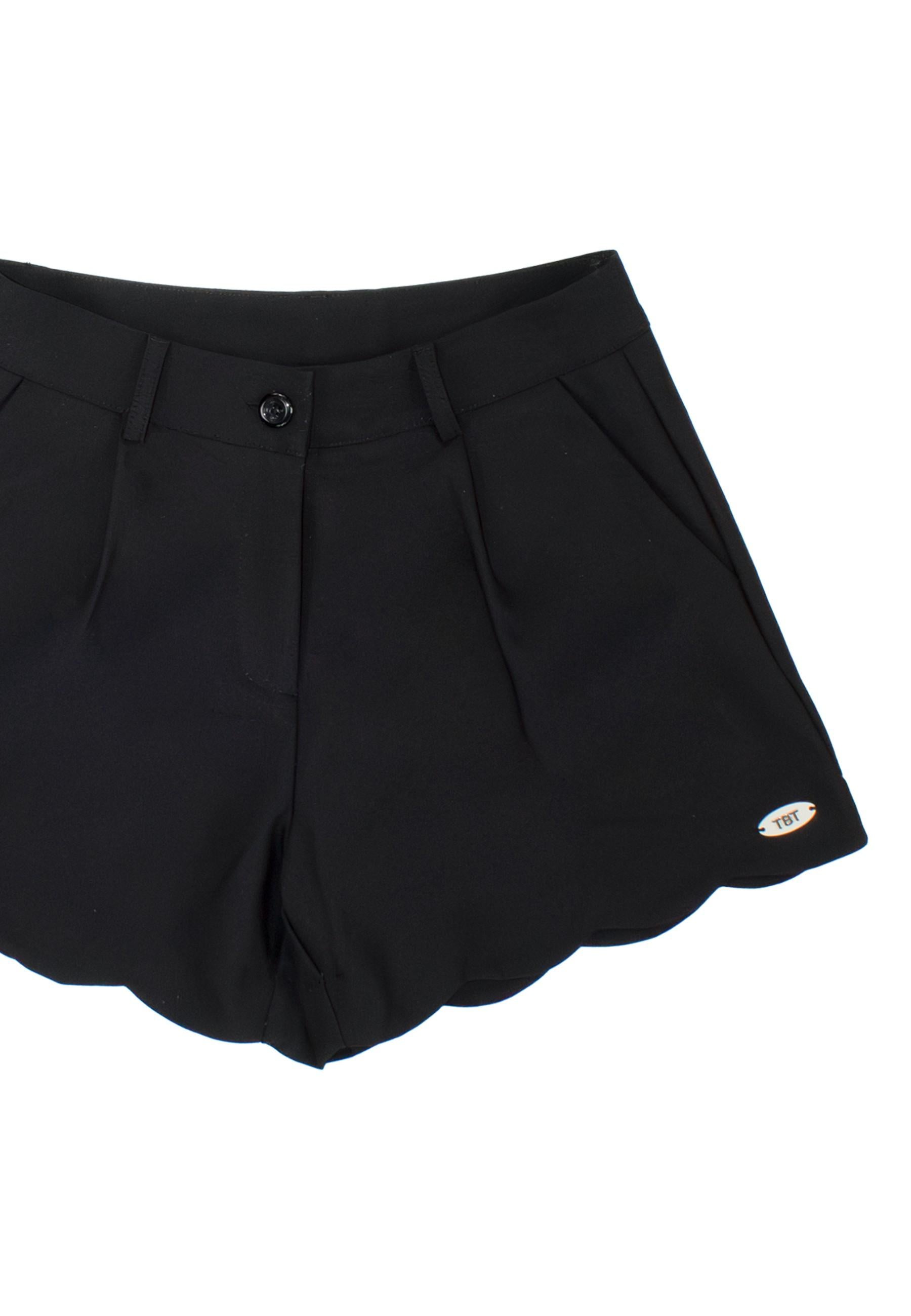 shortS BAMBINA ELEGANTI CON SMERLO NERO TO BE TO T1302 NERO TO BE TOO