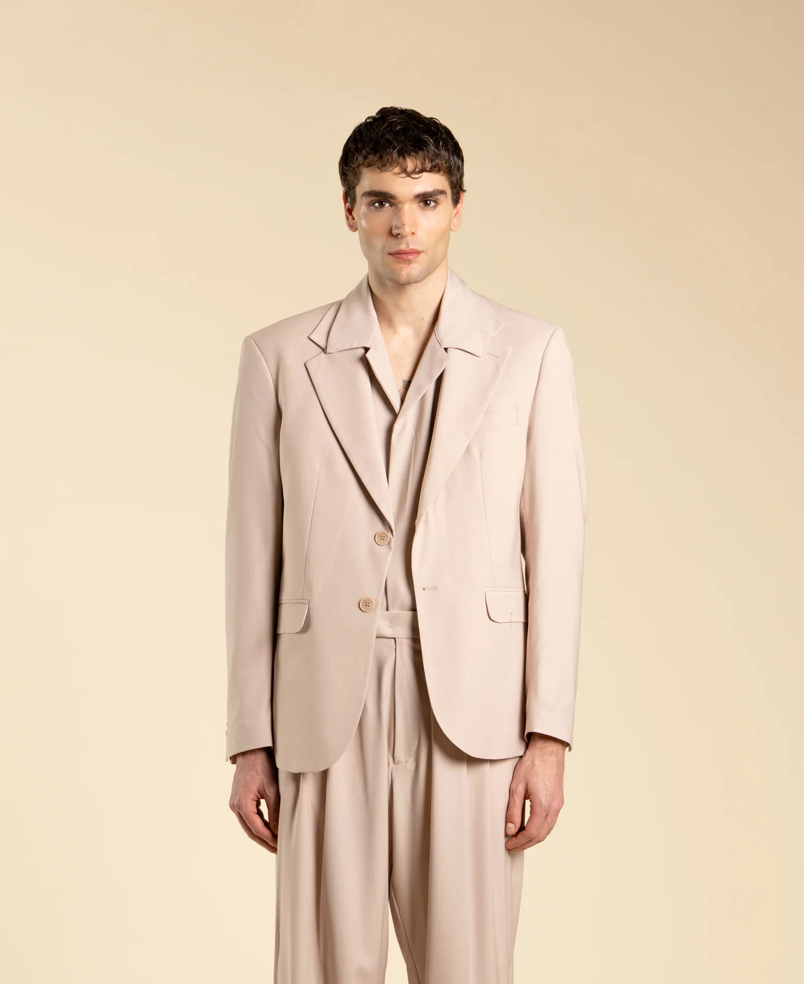 Giacca monopetto in poliviscosa<BR/> GIA3221 CIPRIA I'M BRIAN