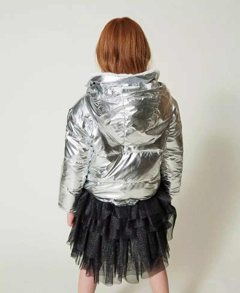 Giacca reversibile in faux fur