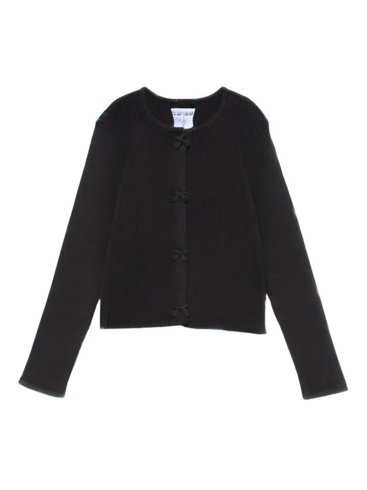 CARDIGAN BAMBINA A COSTE NERO TWINSET 251GB3011 NERO TWINSET KIDS