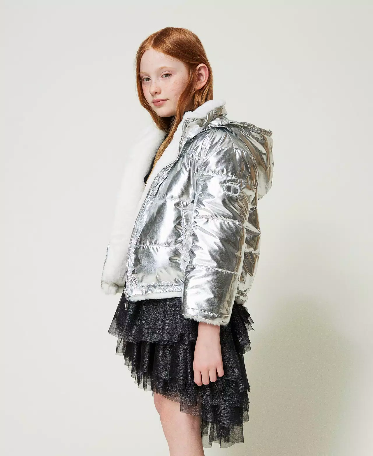 Giacca reversibile in faux fur
