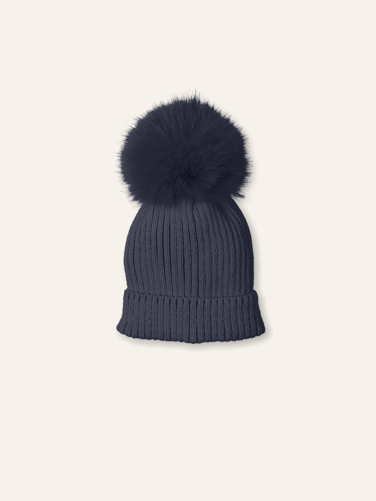 CAPPELLO NEONATO CON PON PON REMOVIBILE MARINO MAC ILUSION GB59 MARINO MAC ILUSION KIDS