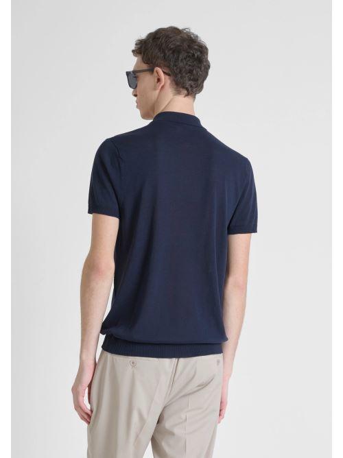 POLO REGULAR FIT IN FILO MMSW01516 BLU MARINO ANTONY MORATO