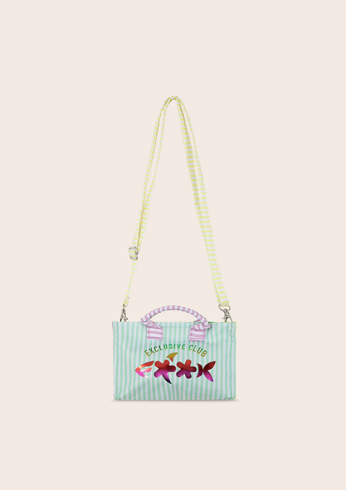 mini beach bag in canvas FA25-G02AB01X15 UNICO F**K KIDS