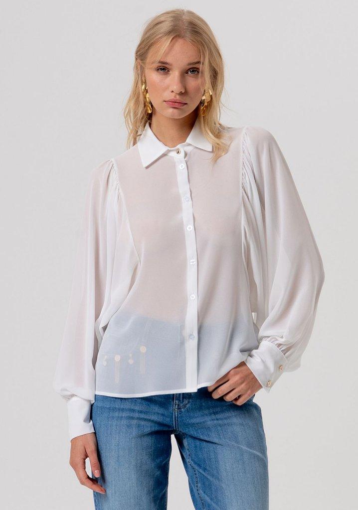 CAMICIA DONNA CON MANICA AMPIA BIANCO FRACOMINA FR26ST6026W41201 WHITE FRACOMINA