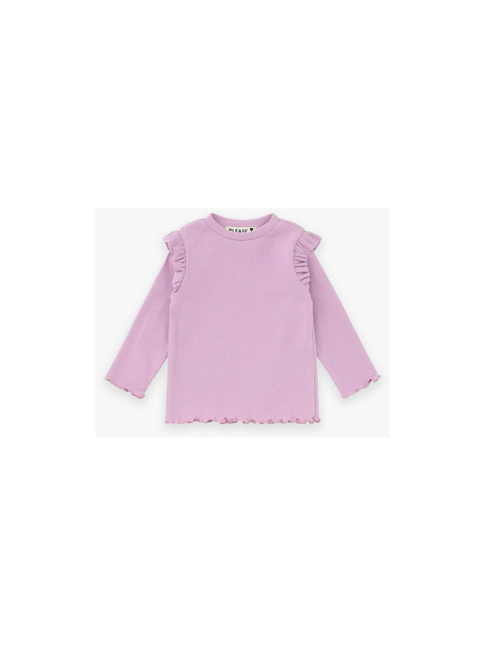 maglia manica lunga ML37072G77 ROSA ANTICO PLEASE KIDS
