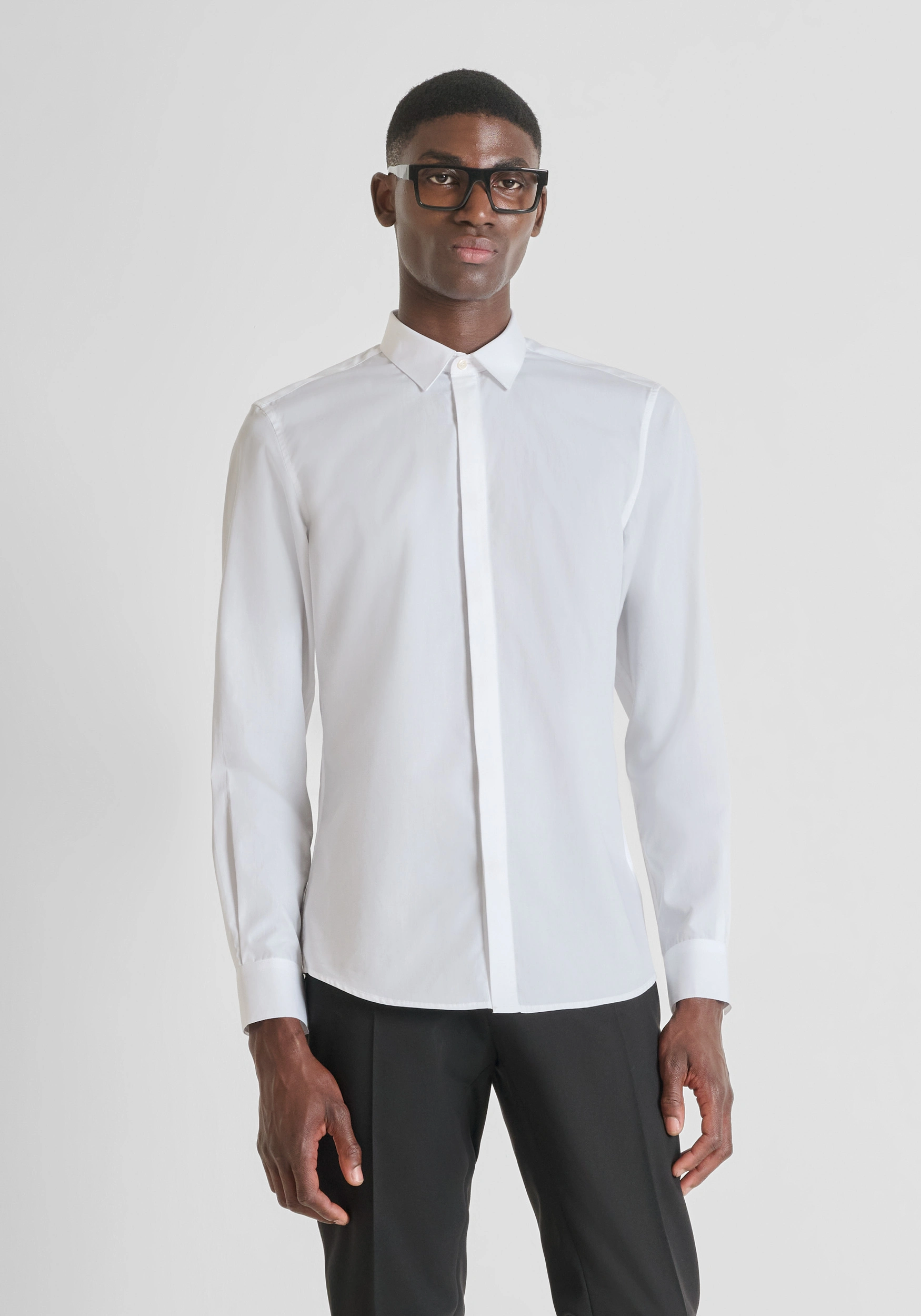 CAMICIA UOMO LONDON SLIM FIT BIANCO ANTONY MORATO MMSL00691 FA400078 BIANCO ANTONY MORATO