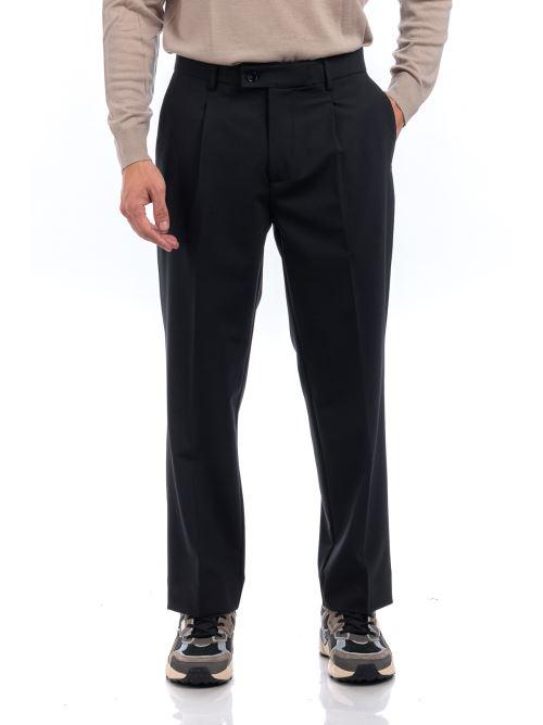 PANTALONE UOMO TAGLIO CLASSICO ANTRACITE GAZZARRINI PSI752 ANTRACITE GAZZARINI