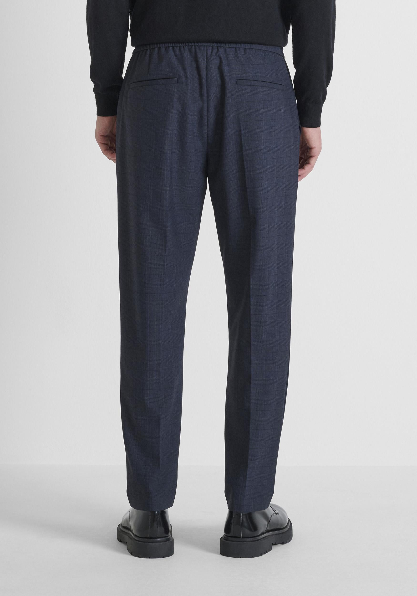 PANTALONE UOMO NEIL REGULAR FIT IN STRETCH VISCOSE BLU ANTONY MORATO MMTR00748-FA600260 BLU ANTONY MORATO