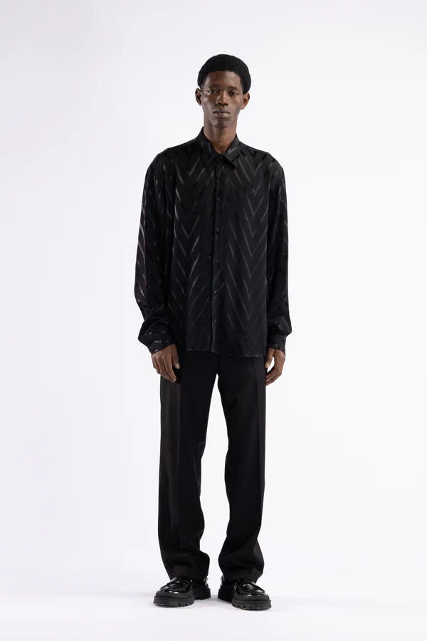 CAMICIA UOMO MANICA LUNGA BOXI FIT NERO I'M BRIAN CA3426 NERO I'M BRIAN