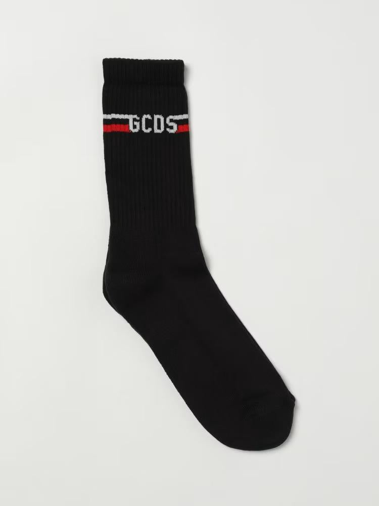 CALZINO BAMBINO LOGATO NERO GCDS B2JU3802BA8 BLACK GCDS KIDS