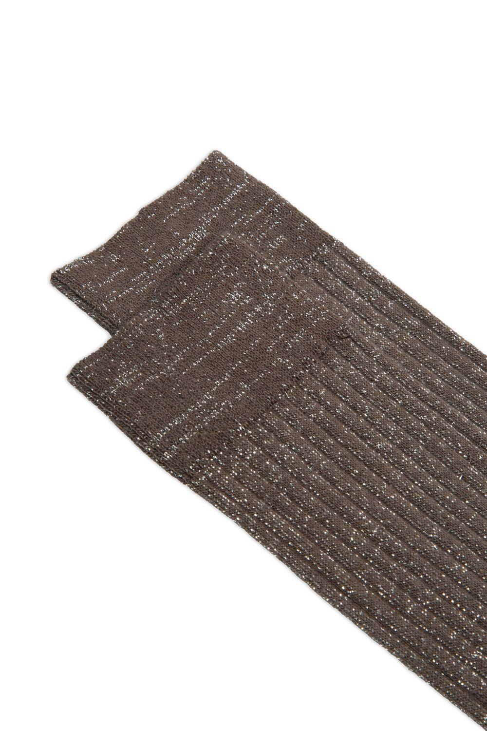 calzino donna cherry short a coste lurex brown ant45 ANTJ0001 BROWN 2 ANT45