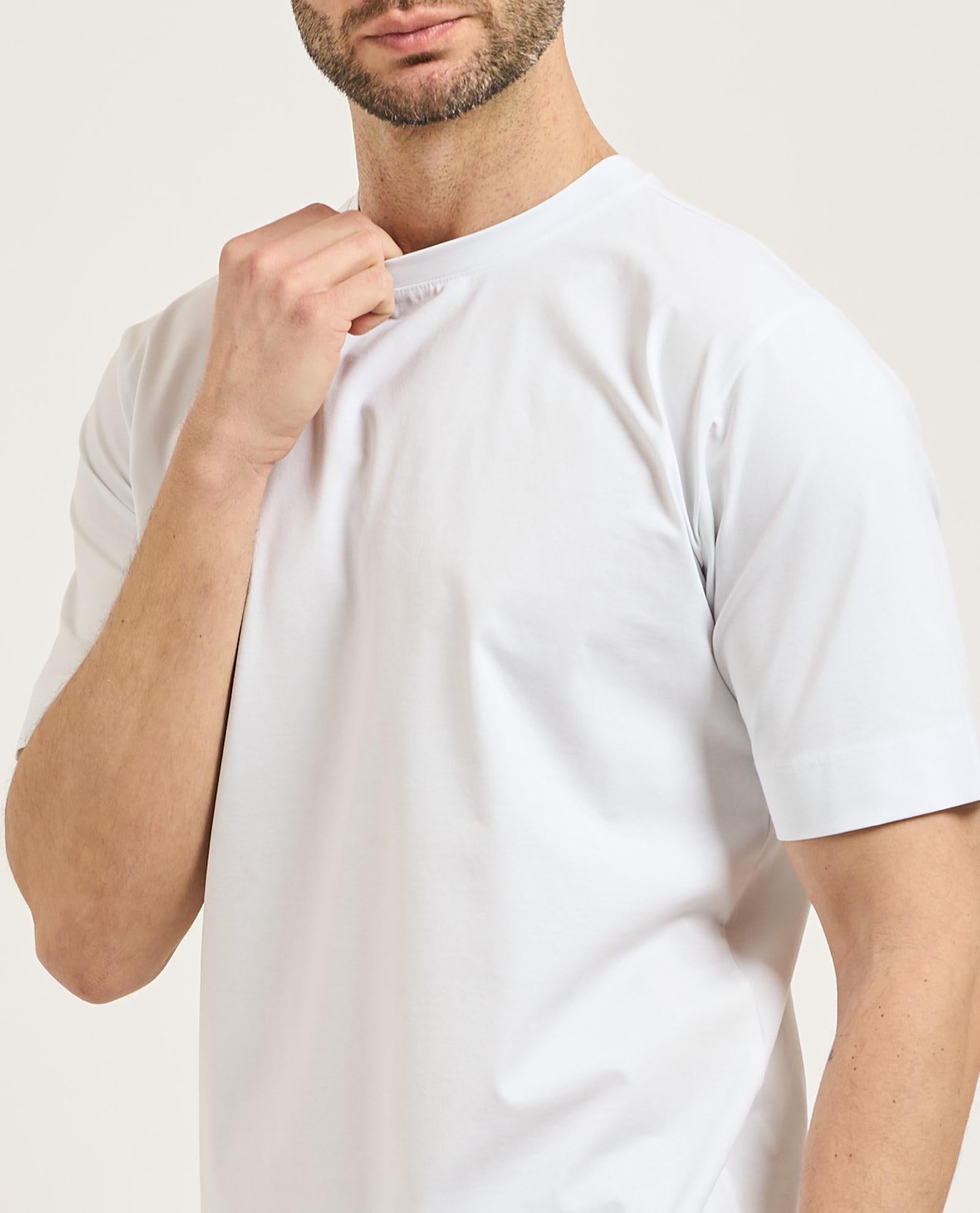T-SHIRT UOMOMEZZA MANICA FILO DI SCOZIA BIANCO GAZZARRINI TE210G BIANCO GAZZARINI