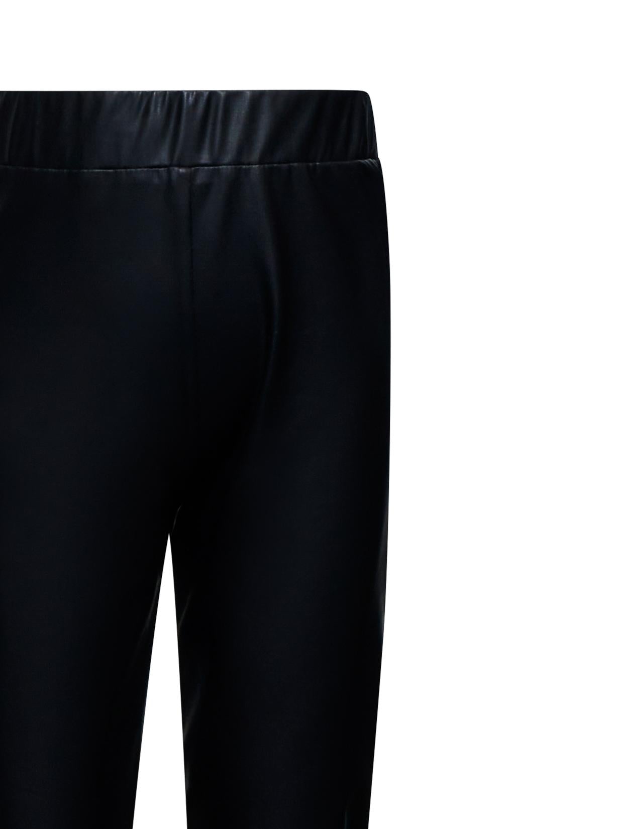 PANTALONE BAMBINA QATI PALAZZO ELASTICO IN VITA LOGATO NERO RICHMOND RGA25216PA BLACK JOHN RICHMOND JUNIOR