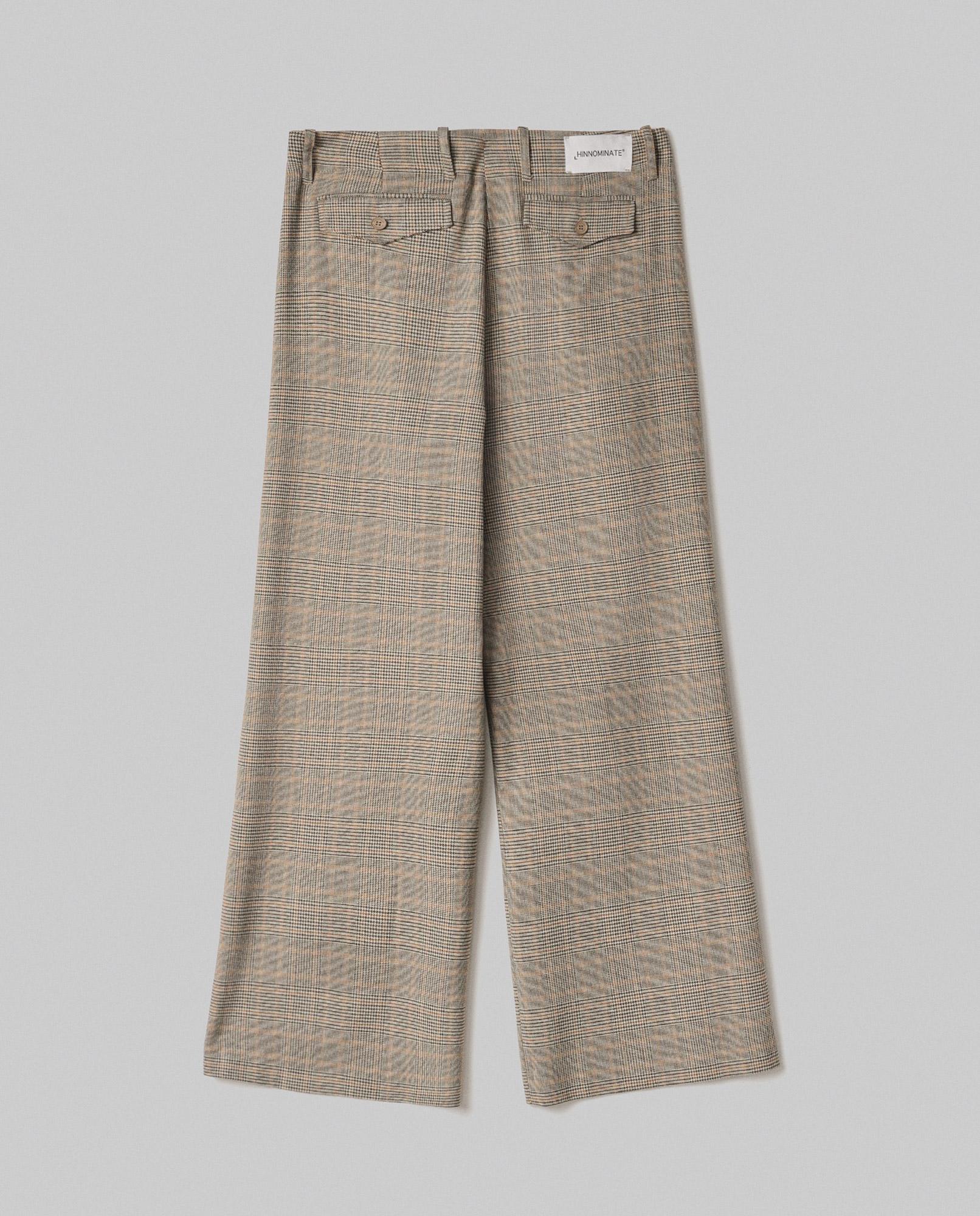 PANTALONE DONNA CON PENCE IN PRINCIPE DI GALLES BEIGE SAND HINNOMINATE HMABW02263 BEIGE SAND HINNOMINATE