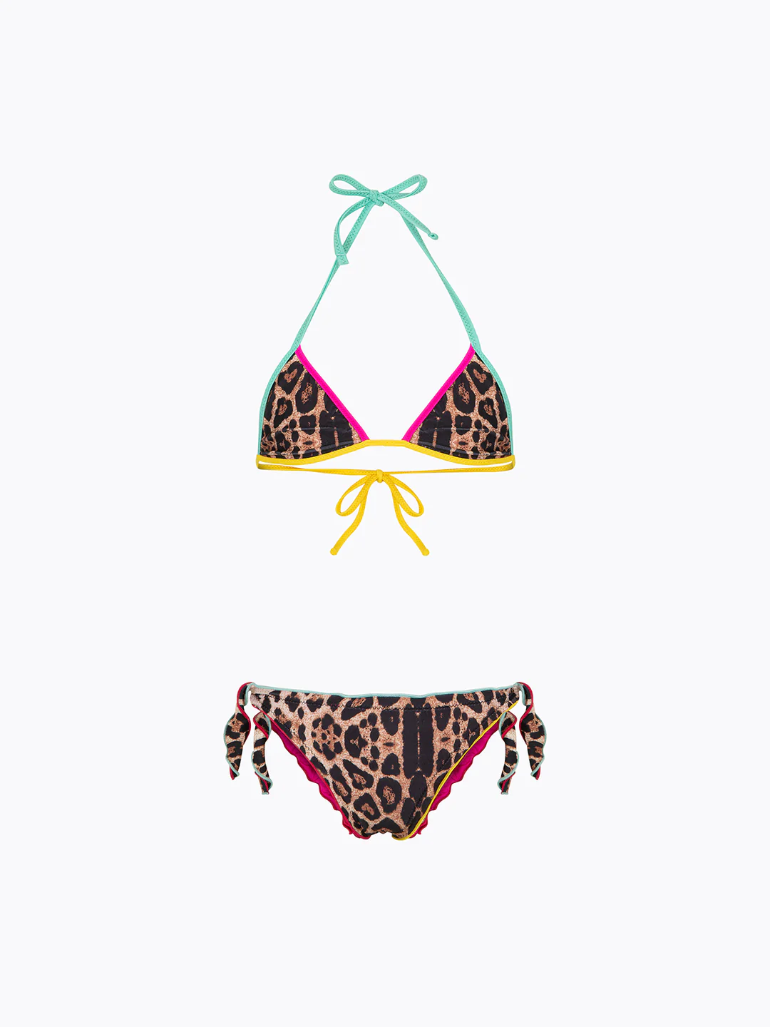 bikini bambina triangolo-slip regolabile fantasia f**k FJ26-SG0110X02 UNICA F**K KIDS