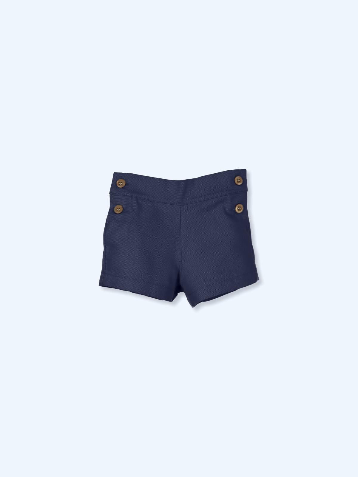 Shorts in cotone con quattro bottoni<BR/> 9710P MARINO MAC ILUSION KIDS