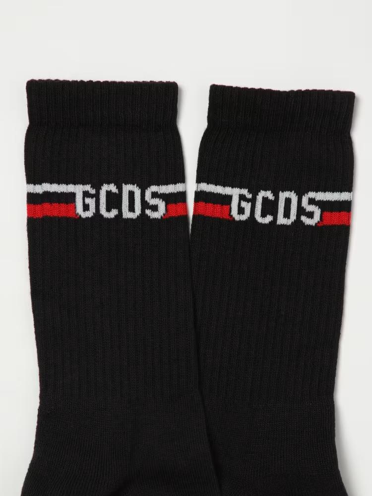 CALZINO BAMBINO LOGATO NERO GCDS B2JU3802BA8 BLACK GCDS KIDS