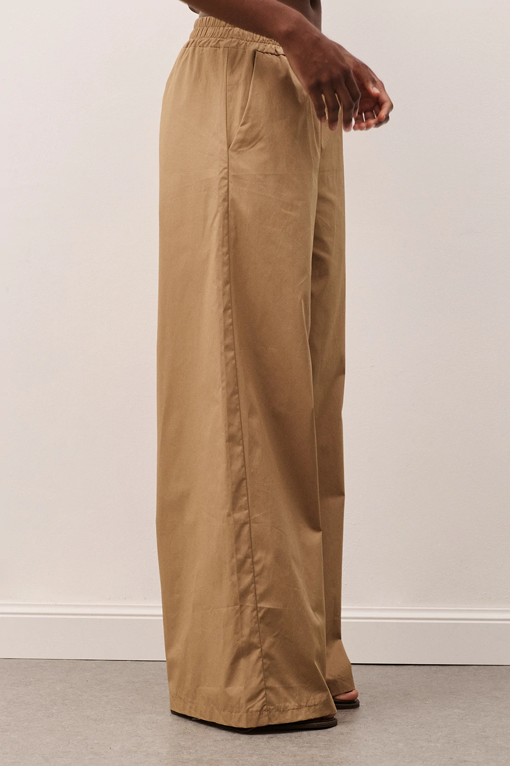 PANTALONE DONNA AMPIO CON ELASTICO IN VITA IN COTONE CAMMELLO TWO WAY PA26SD2185 CAMMELLO TWO WAY