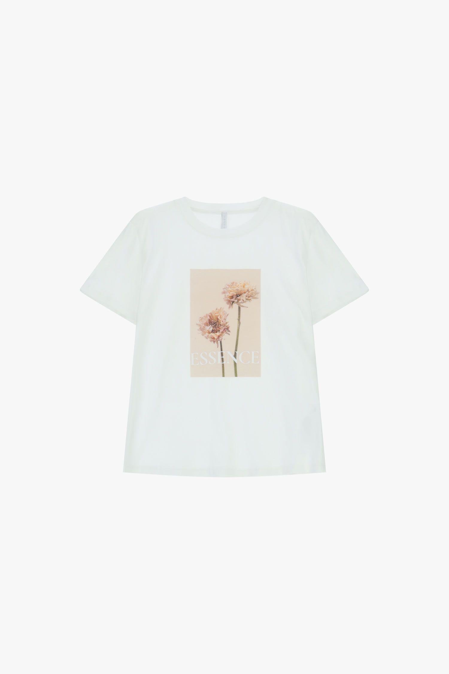T-SHIRT DONNA MEZZA MANICA CON STAMPA BIANCA IMPERIAL TY93LGT BIANCO IMPERIAL