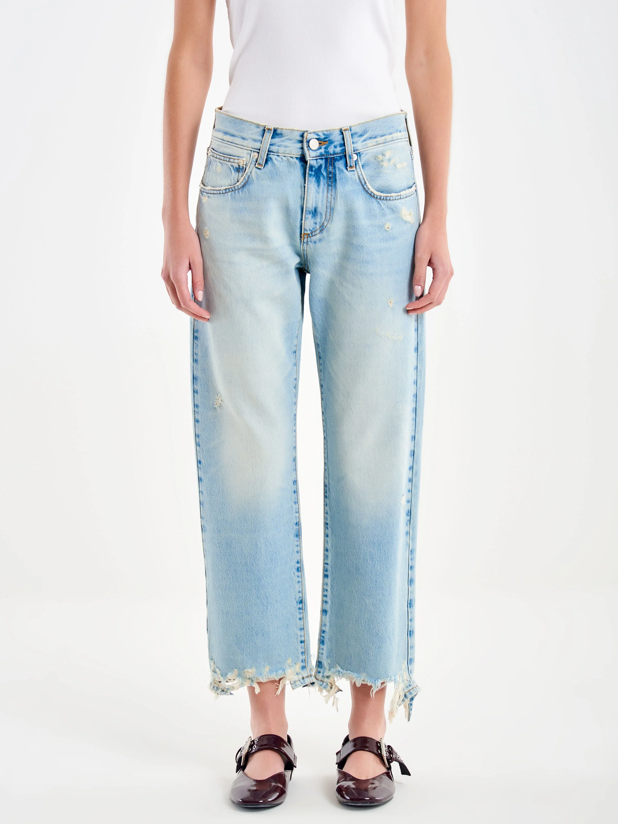 Jeans DONNA Straight Relaxed Zeke Vintage DENIM VICOLO DAB5121 DENIM VINTAGE VICOLO