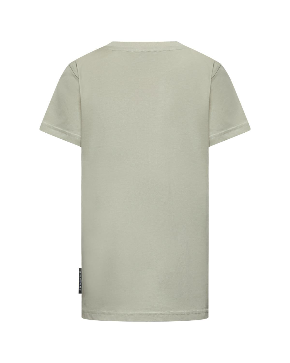 T-SHIRT BAMBINO ALLOSO CON LOGO IN RILIEVO BLUE VAPOR RICHMOND RBA25009TS BLUE VAPOR JOHN RICHMOND JUNIOR