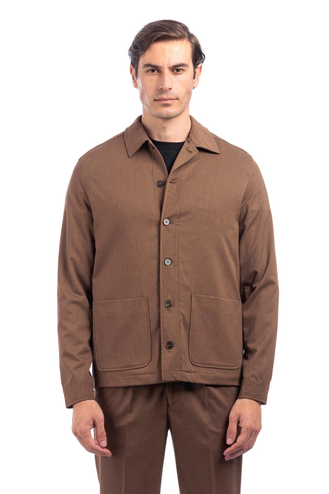 GIACCA UOMO CAMICIA CON IMBOTTITURA INYERNA MORO GAZZARRINI GBI660 MORO GAZZARINI