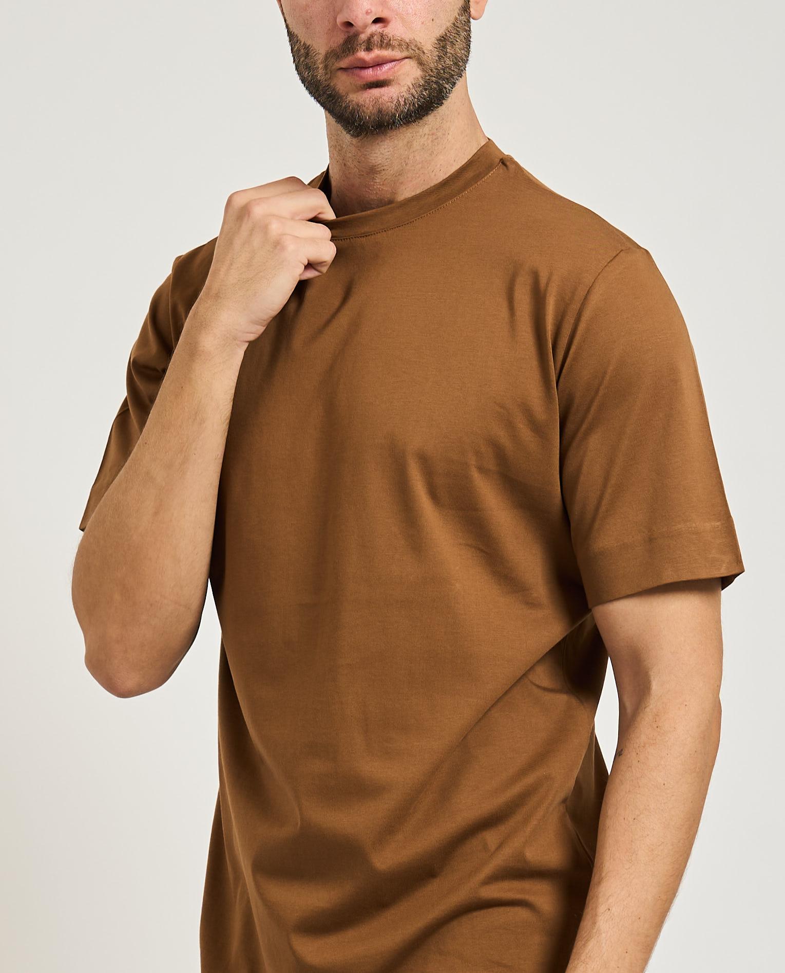 T-SHIRT UOMO REGULAR FIT CAMMELLO GAZZARRINI TI231 BLU GAZZARINI