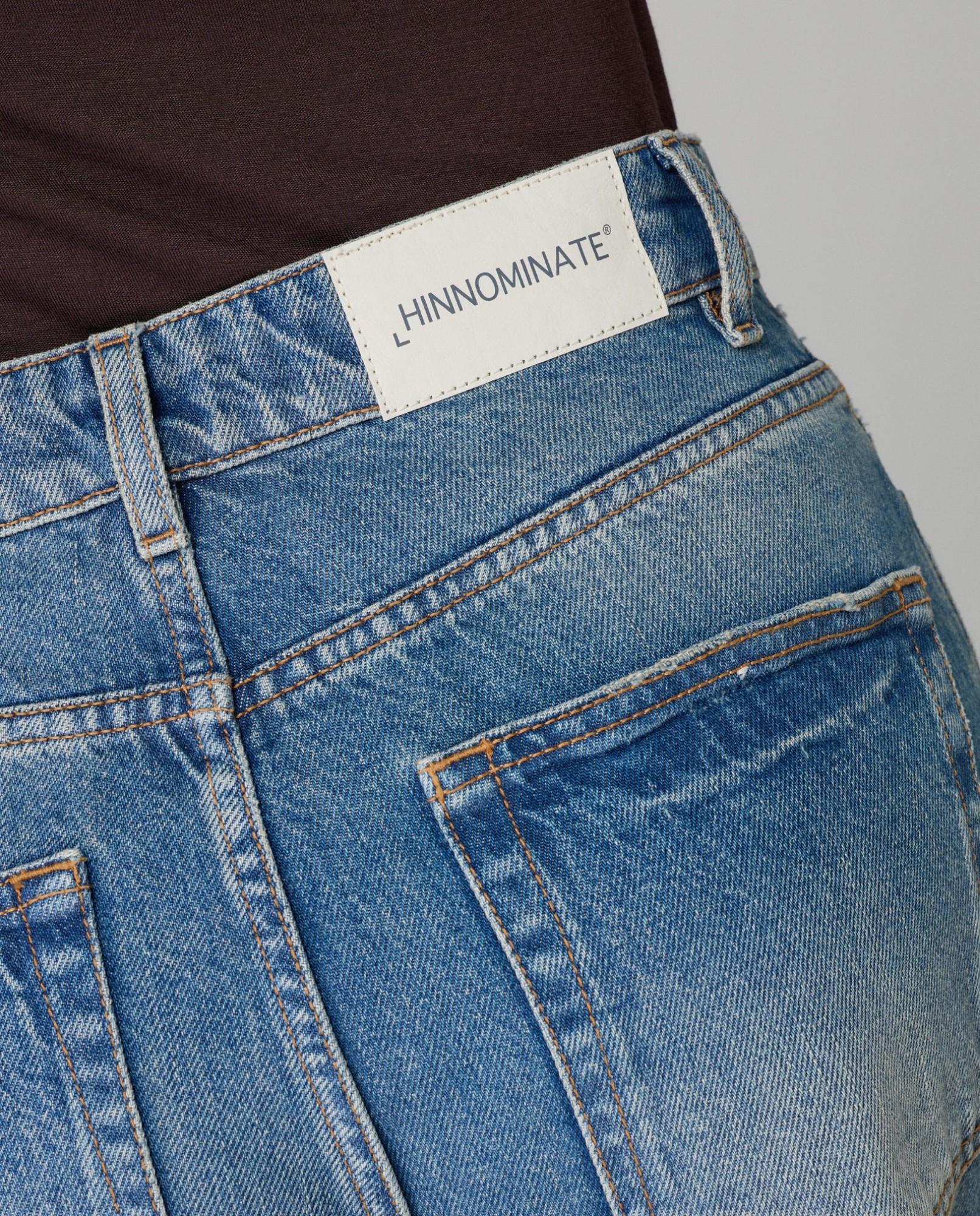 JEANS DONNA VITA MEDIA PALAZZO CON STRAPPI HINNOMINATE HMABW02339 BLUE DENIM HINNOMINATE