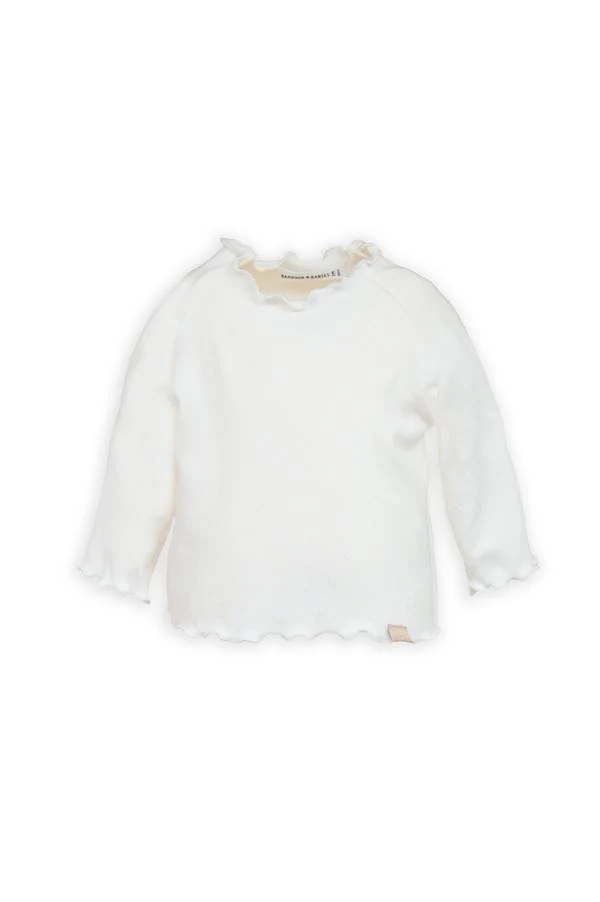 T-SHIRT MANICA LUNGA COSTINA 887 OFF WHITE BAMBOOM