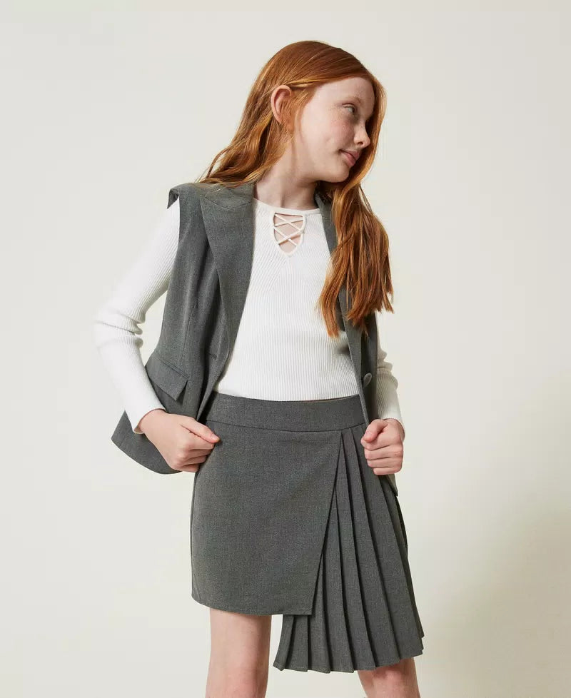 TWINSET KIDS GJ2117GRIGIO MEDIO