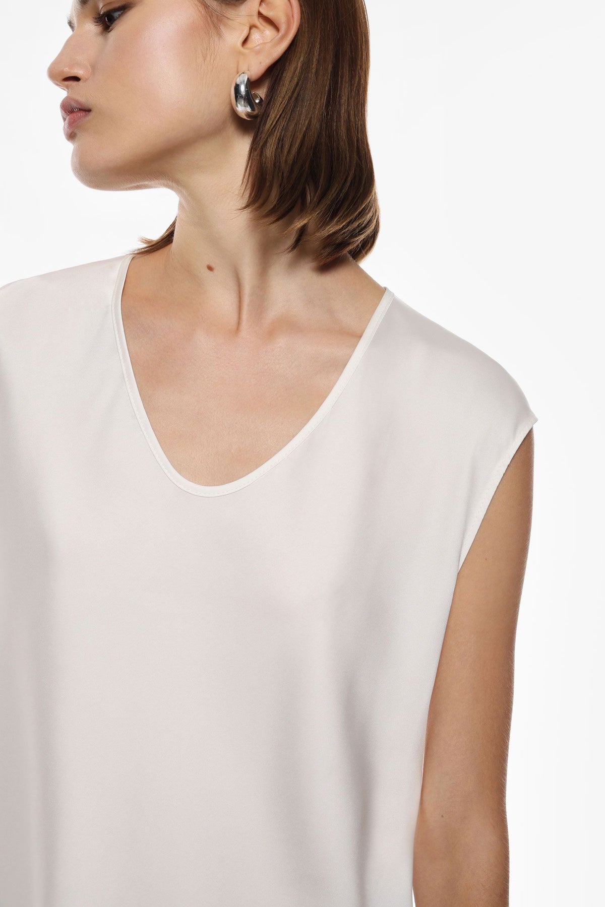 Top donna ampio scollo a v senza maniche champagne imperial REH0KDG CHAMPAGNE IMPERIAL 