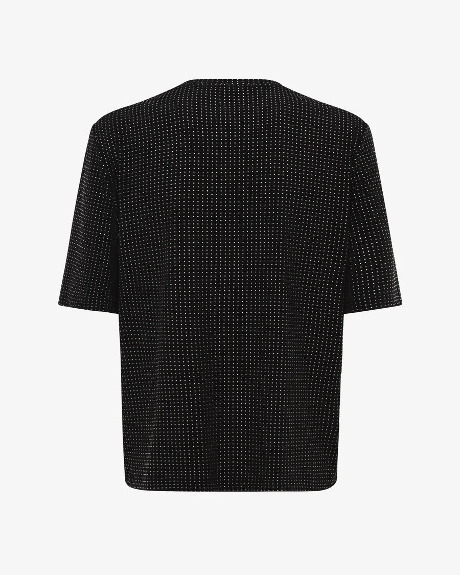 t-shirt donna yves strass nero shiki SK2526023-EL UNICO SHIKI 