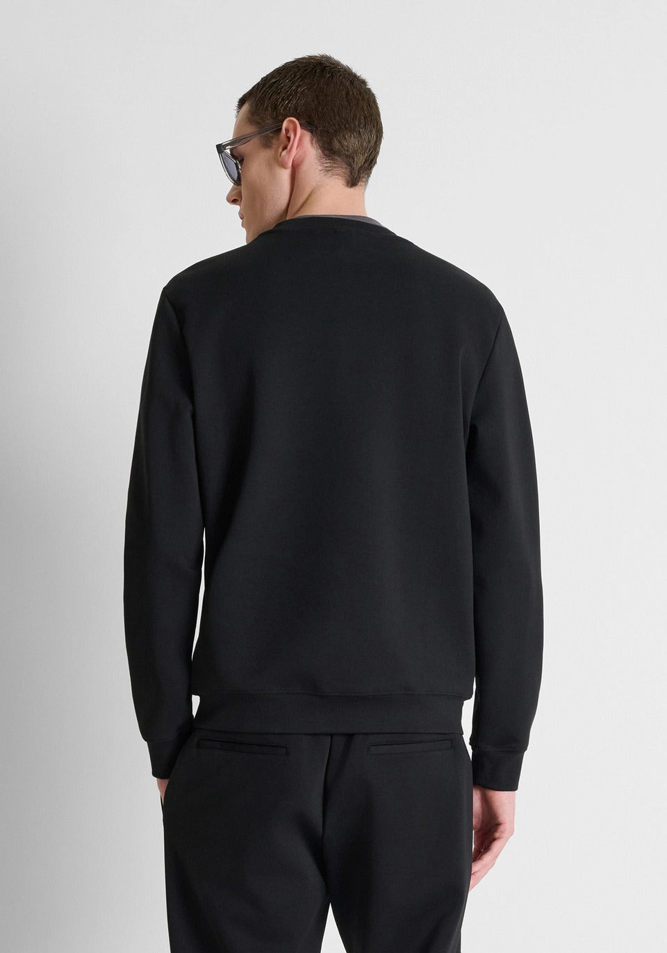 felpa uomo regular fit girocollo nero antony morato MMFL01171 NERO ANTONY MORATO 