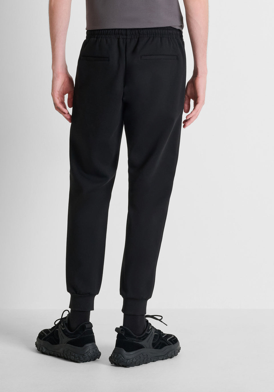 pantalone uomo carrot fit con culisse nero antony morato MMFP00433 NERO ANTONY MORATO 
