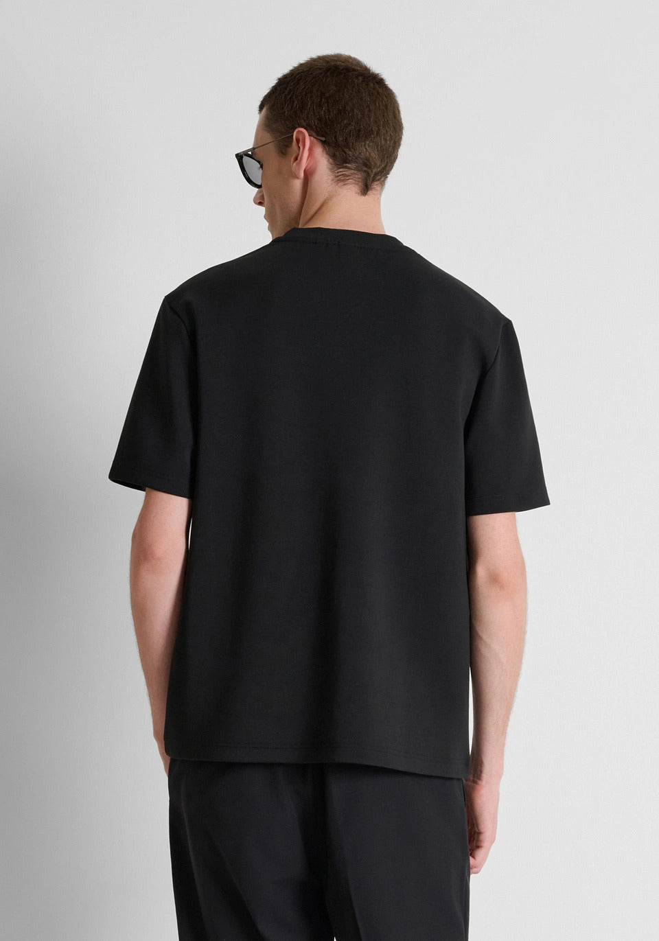t-shirt uomo mezza manica relaxed fit in scuba nero antony morato MMKA02706 NERO ANTONY MORATO 