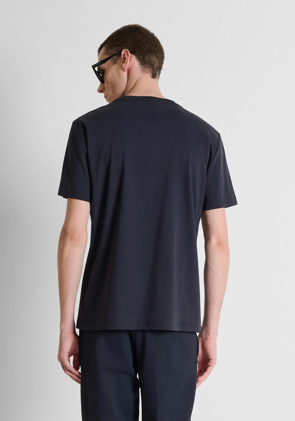 t-shirt uomo mezza manica regular fit in jersey blu antony morato MMKS02727 BLU ANTONY MORATO 