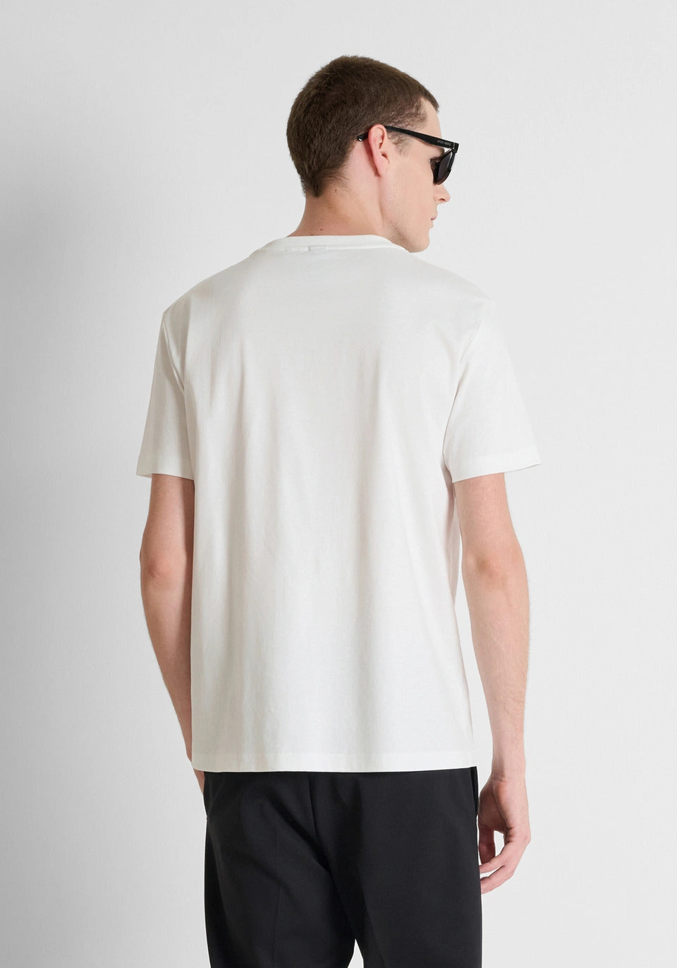 t-shirt uomo mezza manica regular fit in jersey bianco antony morato MMKS02727 CREMA ANTONY MORATO 