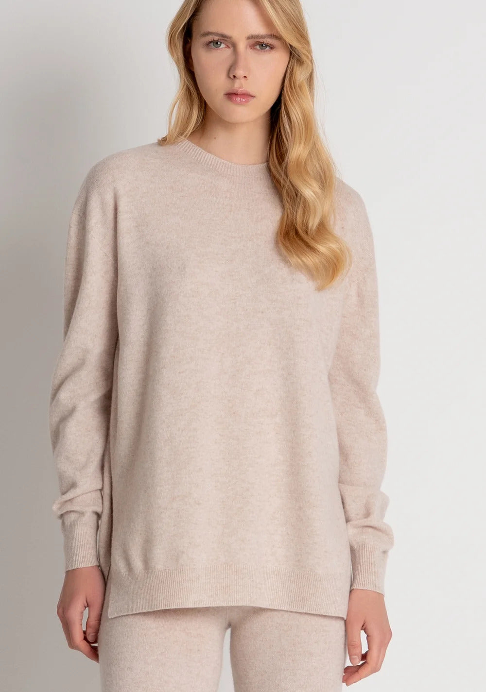 maglia donna girocollo in lana panna fracomina FR26WT7006K47301 PANNA FRACOMINA 