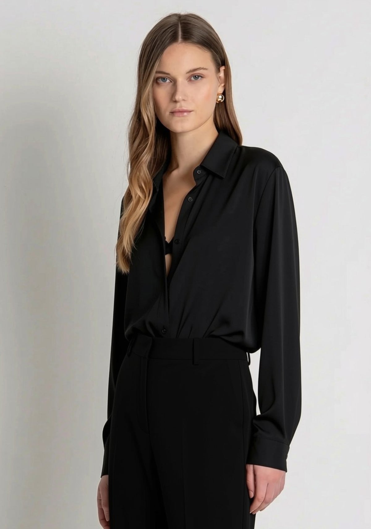 pantalone donna flare vita regolare nero fracomina FR26WV3002W42901 NERO FRACOMINA 