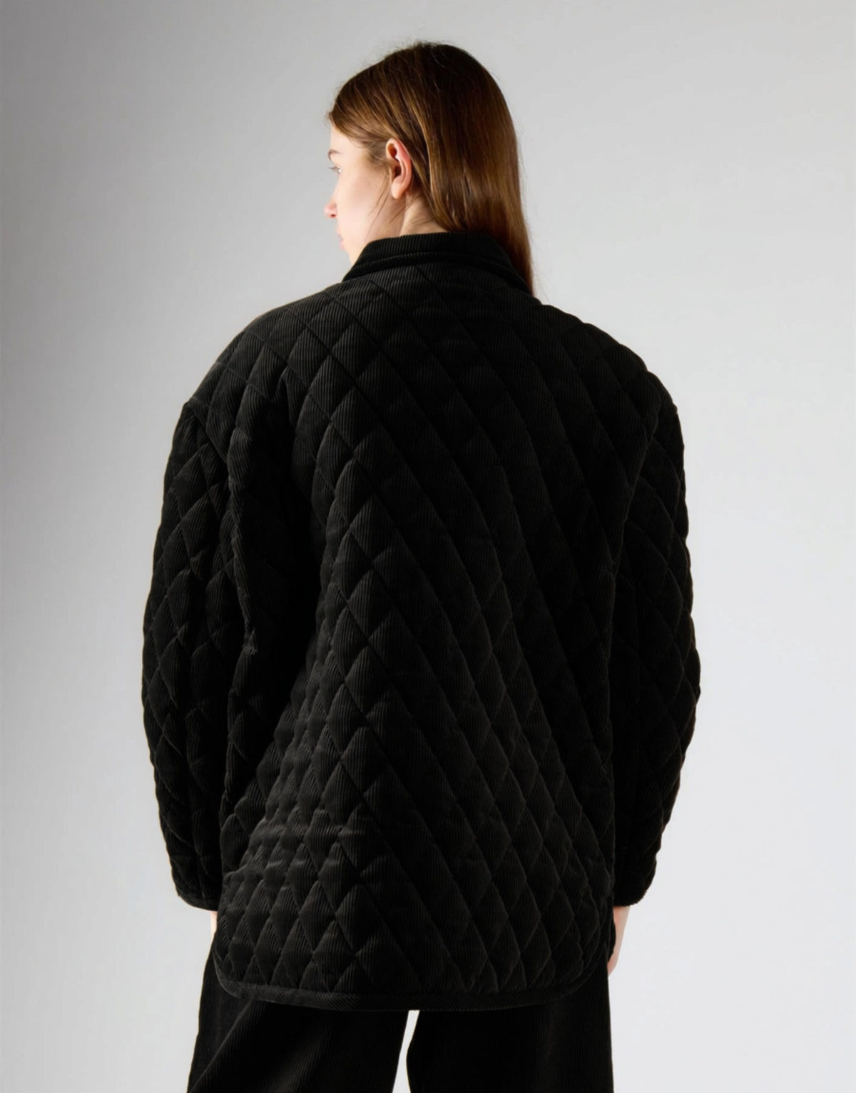 GIUBBINO DONNA IMBOTTITO CON COLLETTO NERO GLANOROUS AN5876 BLACK GLAMOROUS 