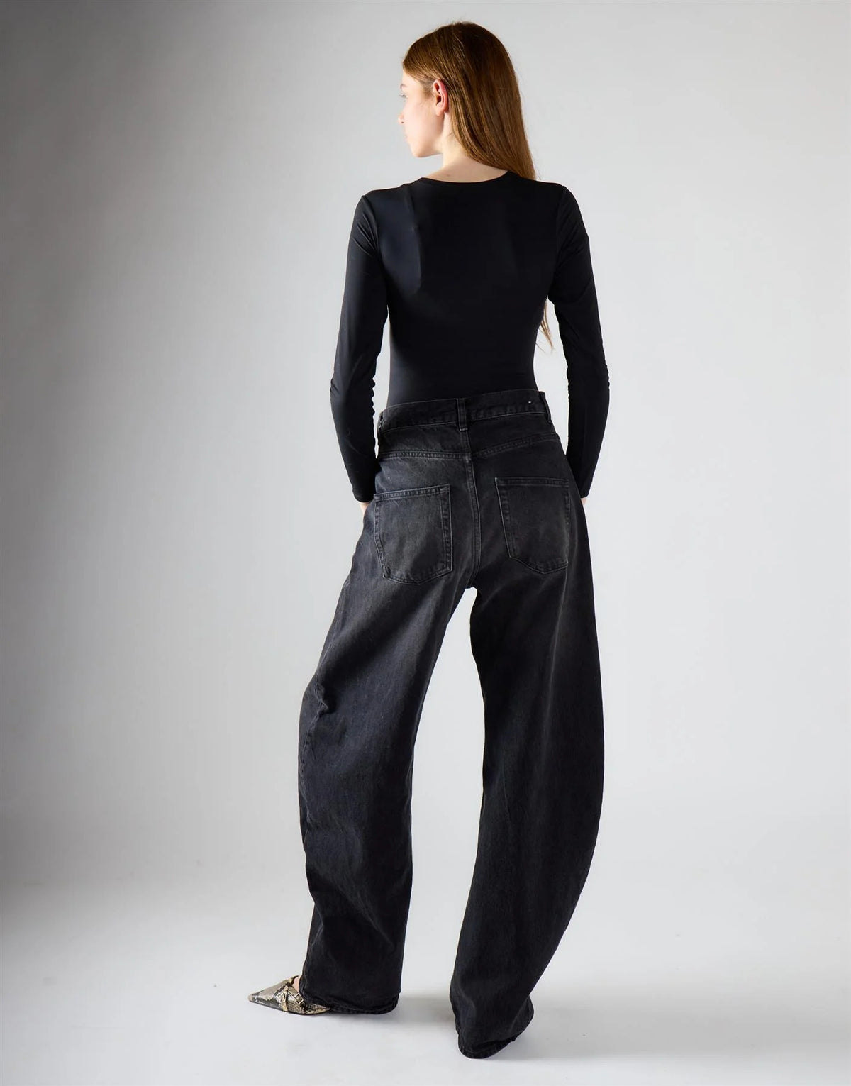 jeans donna balloon nero slavato glamorous KA7715 WASH GLAMOROUS 