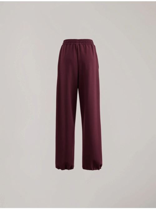 PANTALONE DONNA  IN VISCOSA CON ELASTICO IN VITA BORDEAUX HINNOMINATE HMABW03131 BORDEAUX HINNOMINATE 
