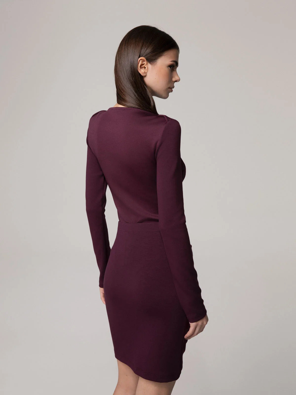 BODY DONNA IN VISCOSA ADERENTE BORDEAUX HINNOMINATE HMABW03142 BORDEAUX HINNOMINATE 
