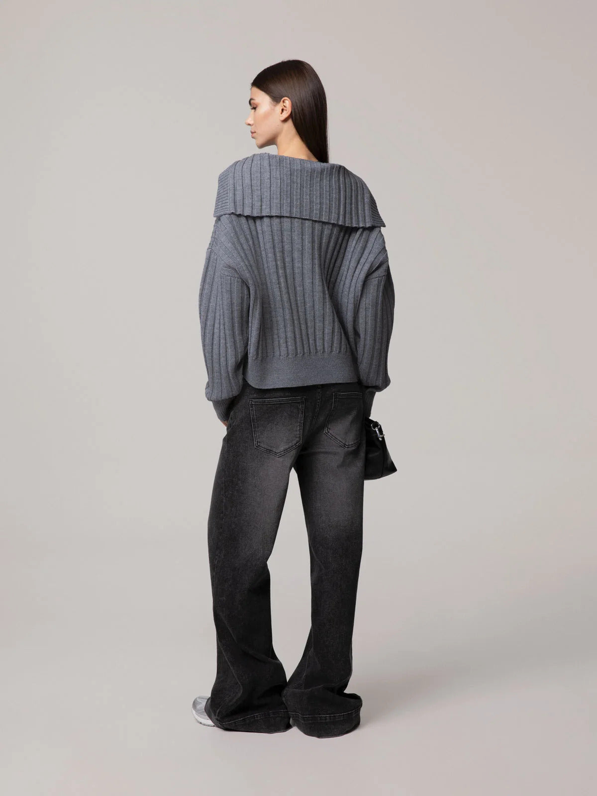MAGLIA DONNA  A COSTE CON COLLO MARINAIO GRIGIO HINNOMINATE HMABW03188 GRIGIO MELANGE HINNOMINATE 