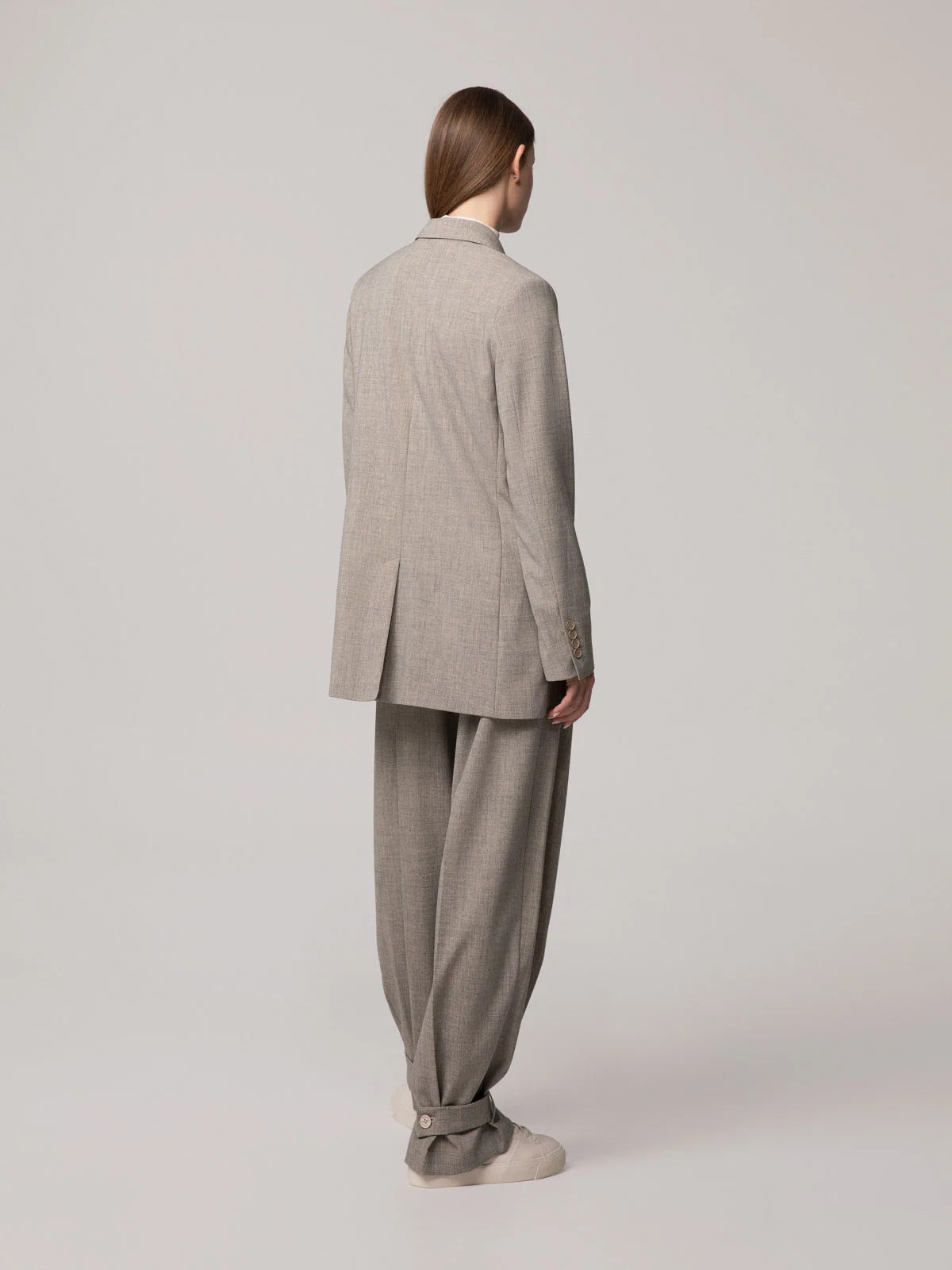 PANTALONE DONNA IN POLIVISCOSA CON CINTURINO BEIGE HINNOMINATE HMABW03213 BEIGE HINNOMINATE 