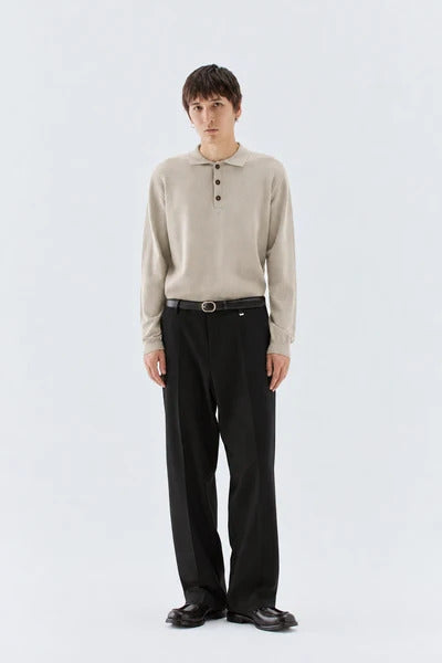 POLO UOMO REGULAR FIT MANICA LUNGA BEIGE I'M BRIAN MA3816 BEIGE I'M BRIAN 