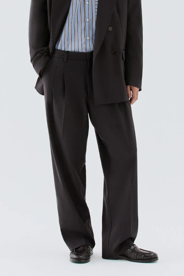PANTALONE uomo FONDO AMPIO DOPPIA PENCE MORO I'M BRIAN PA3887 MORO I'M BRIAN 